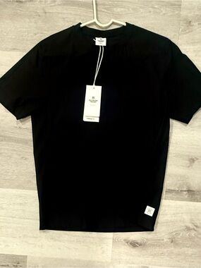 Reigning Champ Tech Pique Nylon Performance Tee, Small, Black, NWTs, $70 Retail